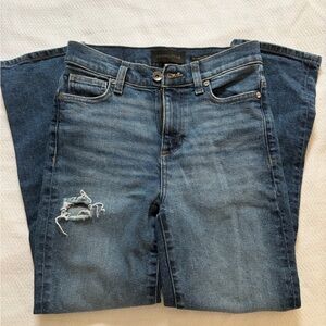 Kendall & Kylie Blue Distressed Overalls